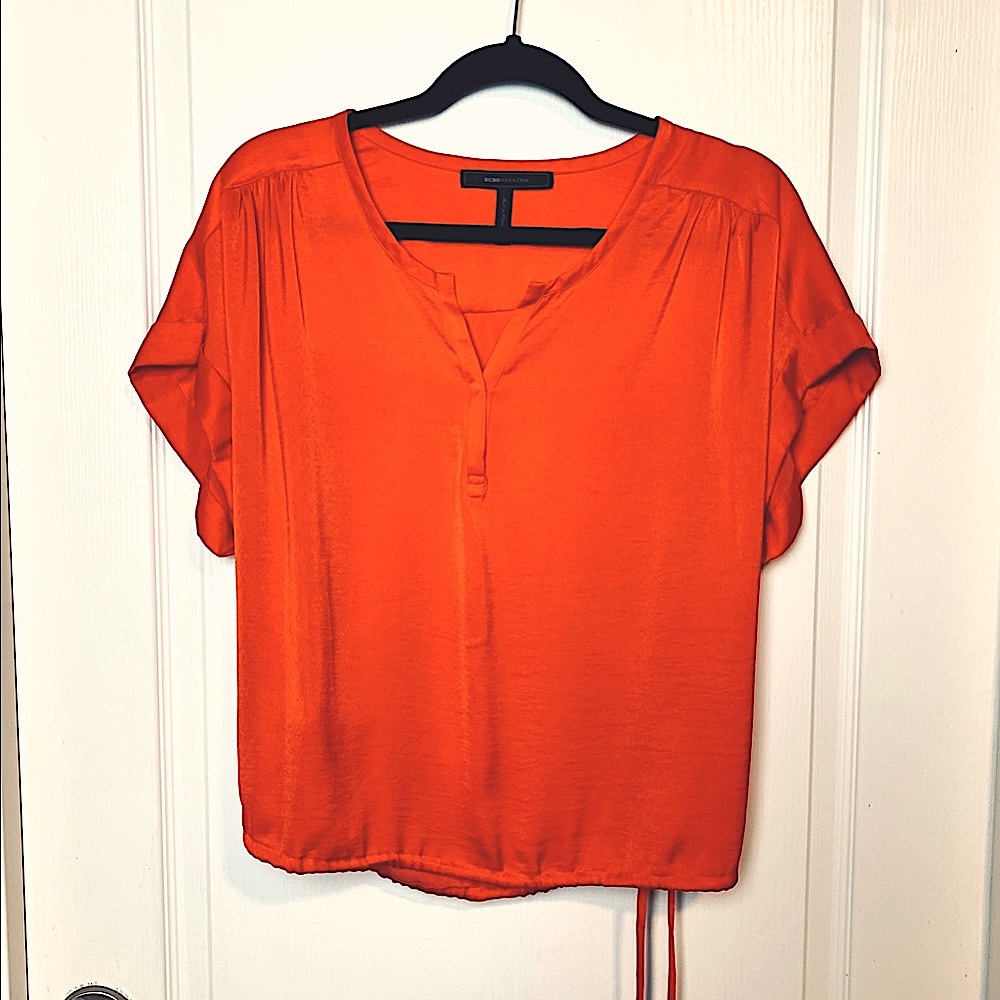 Tangerine Orange Blouse